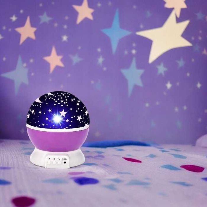 Projektor gwiazd kosmosu nieba księżyca obrotowy 360 stopni lampka
