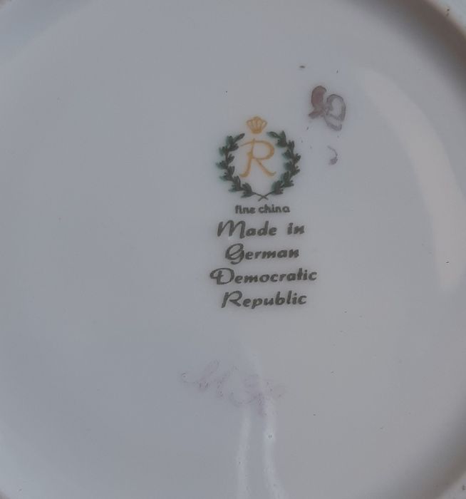 Кофейный сервиз REICHENBACH Райхенбах ГДР, коллекционная серия фарфор