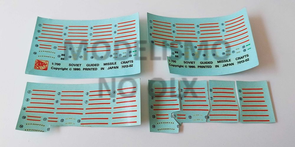 Kit de modelismo 1/700 em plástico do Patrulha soviético Osa II
