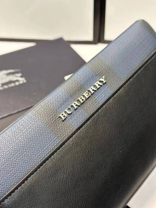 Мужской кожаный клатч барберри чоловічий шкіряний гаманець барбері