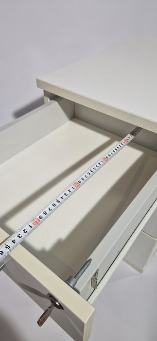 20x Szafka pod biurko kontenerek BALMA biały  na kółkach