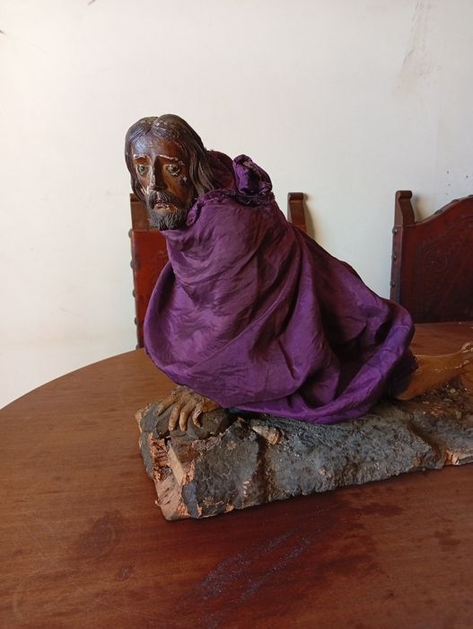 Peça em arte sacra madeira século 18