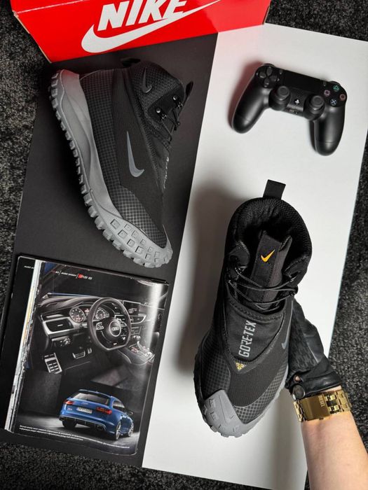 Мужские кроссовки Nike ACG Mountain Fly High Black Grey [41-46р]
