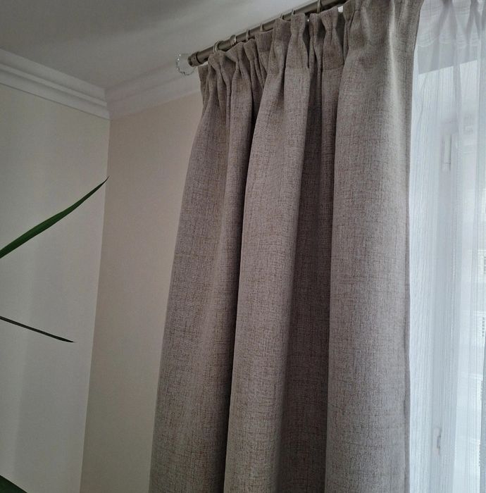 Zasłony nowe beżowe