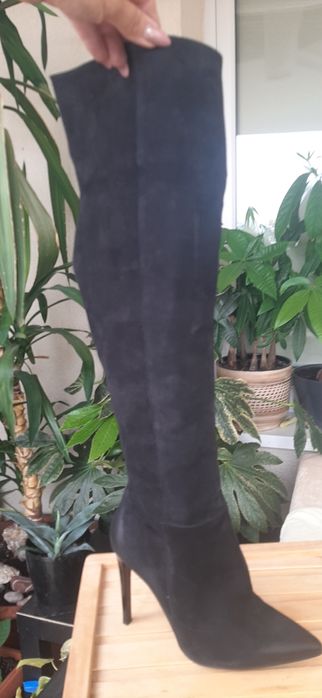 Kozaki  damskie nubuk