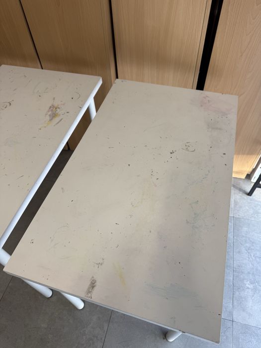 Dwa stoliki ikea Linnmon z nogami Adils 100x60