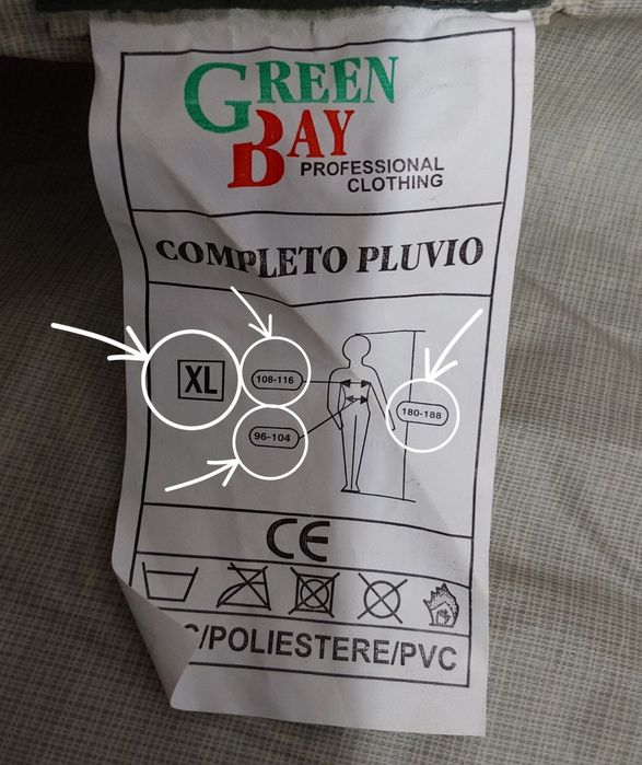 FATO OLEADO XL IMPERMEÁVEL PARA A CHUVA.Casa,Trabalho,Construção,Campo