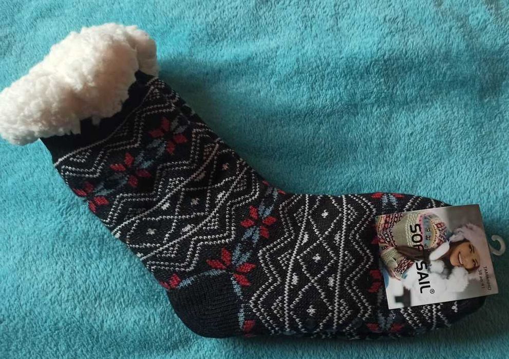 skarpetokapcie ciepłe skarpety kapcie antypoślizgowe 39