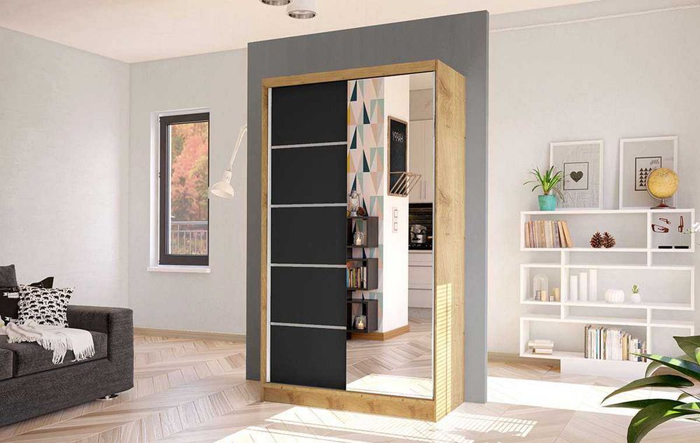 Szafa przesuwna AURELIA 3 szerokość 100cm Front Lustro