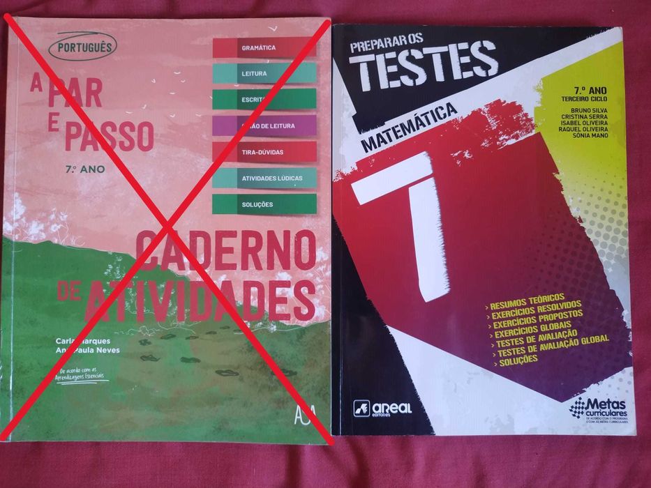Livros escolares - 7.º ano