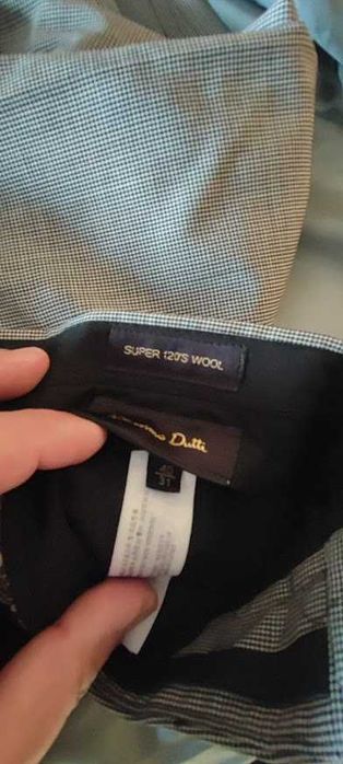 Fato Massimo Dutti Cinzento Slim