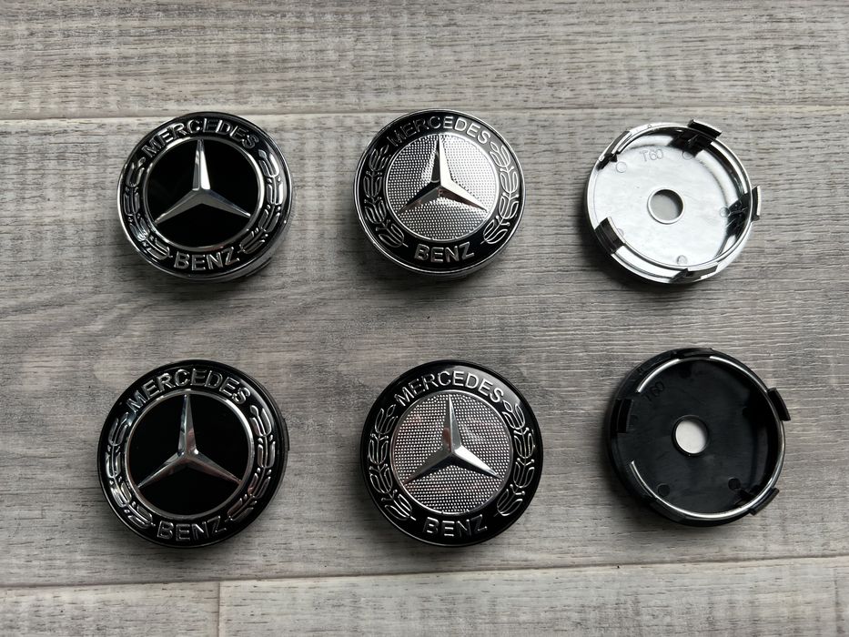 Колпачки заглушки в колеса диски Мерседес 75мм, 60мм ковпачки Mercedes