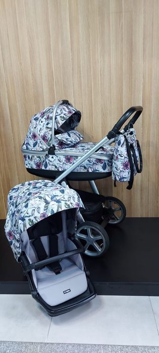 Espiro Next Flowers LIMITOWANY piękna tapicerka - wózek dziecięcy