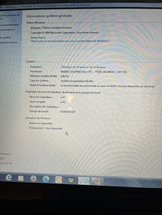 Troco Protatil Toshiba