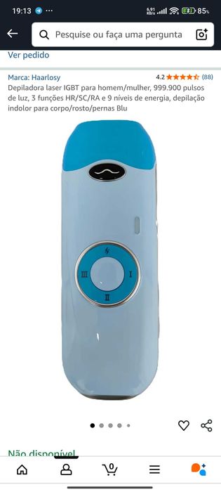 Depiladora Laser IGBT com 999.900 Pulsos de Luz