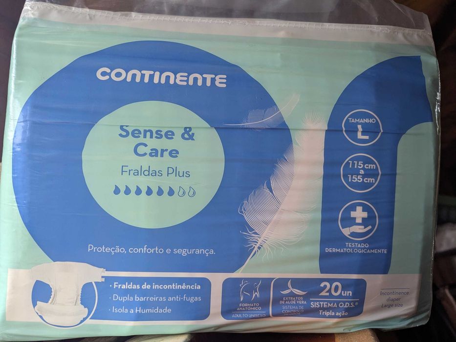 Fraldas adulto tam. L 8x 20 un