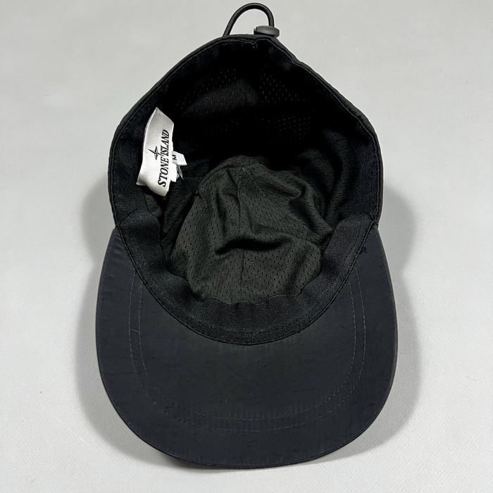 Stone island 9100011 nylon metal logo cap black чоловіча кепка
