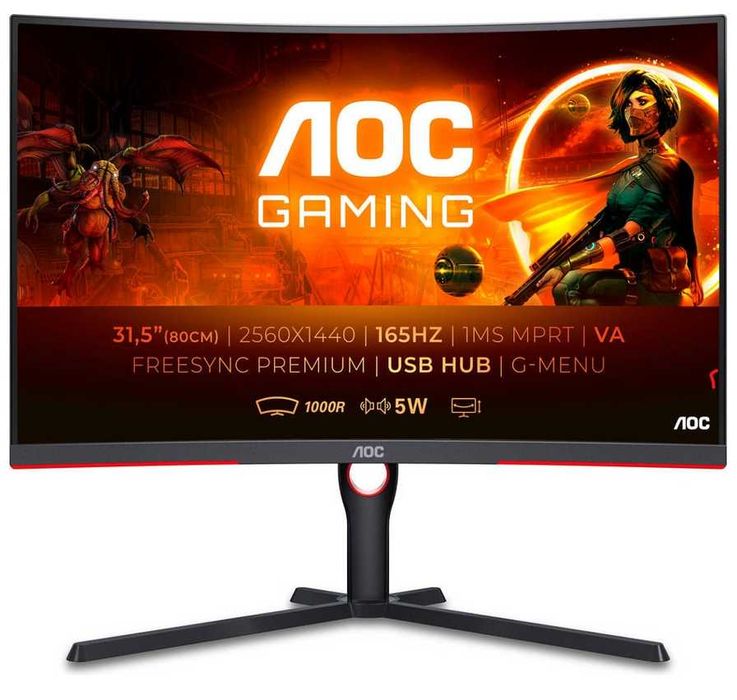 Monitor Gaming Curvo AOC CQ32G3SU (31.5'' - 165 Hz - 1 ms - FreeSync)
