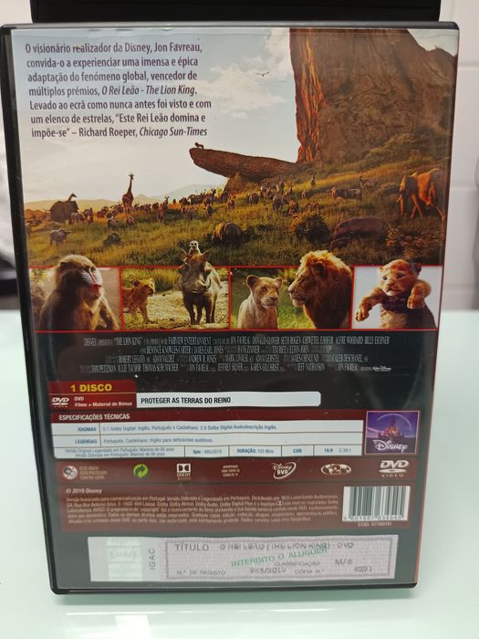 DVD o rei leão ( The Lion King)