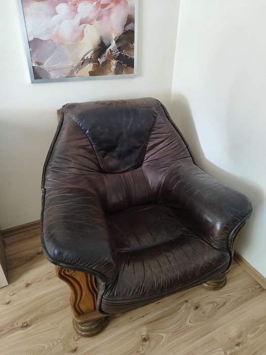 Wypoczynek skórzany 1+2+3