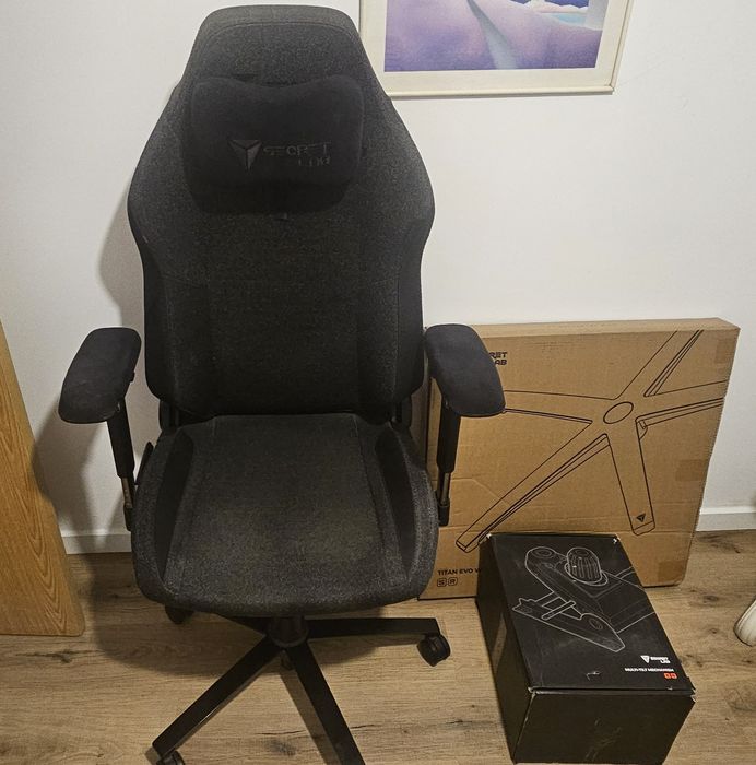 Cadeira Gaming Secretlab TITAN Evo SoftWeave Black + Acessórios | Excelente Estado