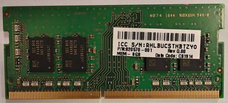 Pamięć RAM 8GB DDR4 Samsung M471A1K43C(D)B1-CTD 8GB 1Rx8 PC4 2666 MHz