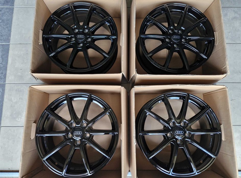 Alufelgi 17 5x112 Audi A3 A4 A5 A6 A8 Q3 Q5 Nowe Czarne ! 706#