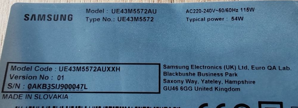 Głośniki telewizora Samsung smart