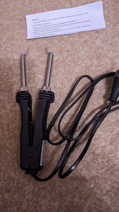 Паяльний пінцет 48w