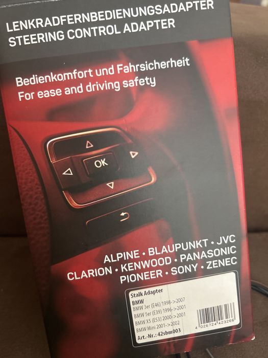 Adaptador comando volante BMW