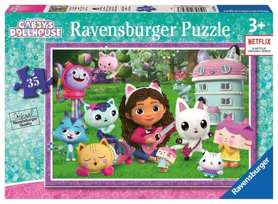 Puzzle dla dzieci 35 Koci Domek Gabi pudełko,190x276 mm