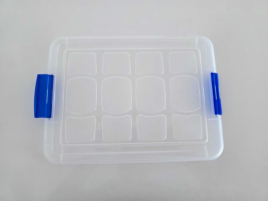 Caixa Arrumação Plástico Transparente 40x30x22cm - Bom Estado