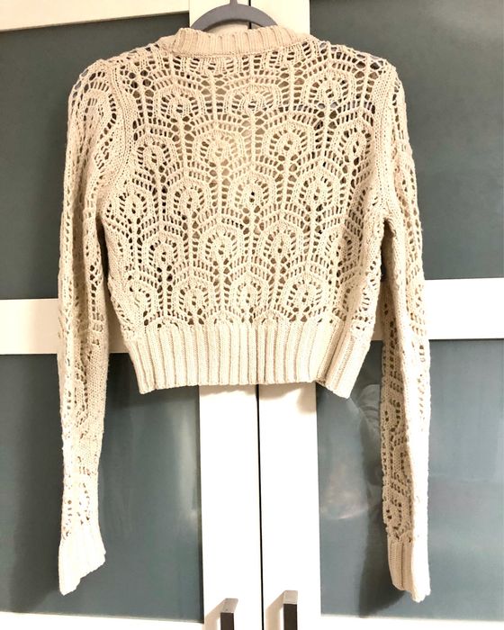 Casaco arrendado em pérola