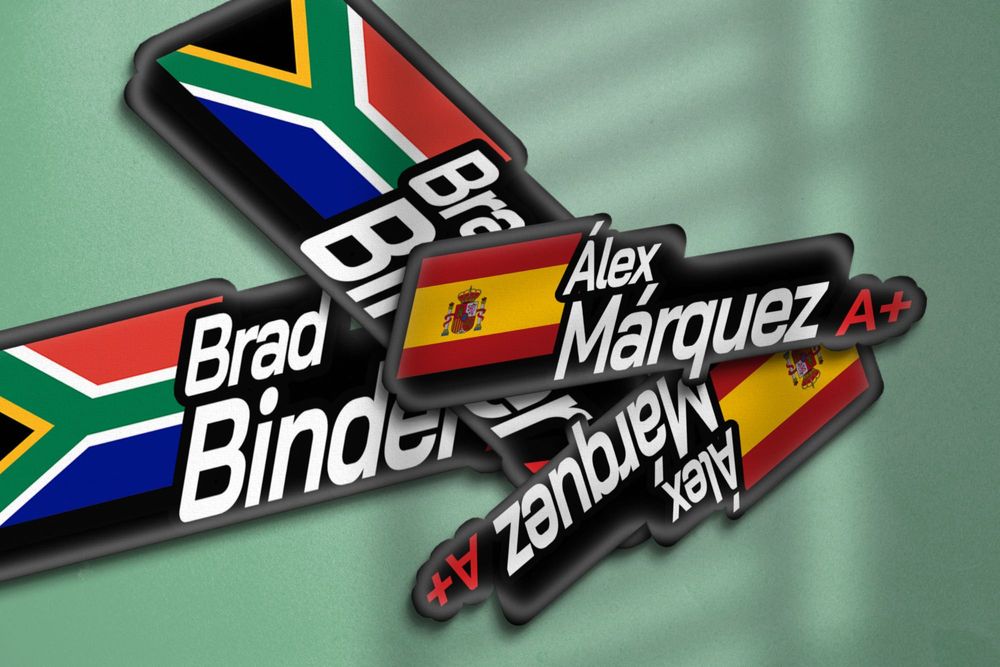 Racing Name Tags - Autocolante personalizado com o seu nome (Pack 4un)