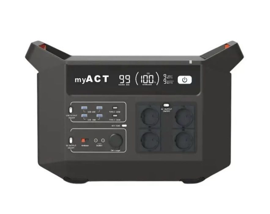 Зарядна станція myACT Power Station Модель AP2200 — 2160 Wh / 2200 W