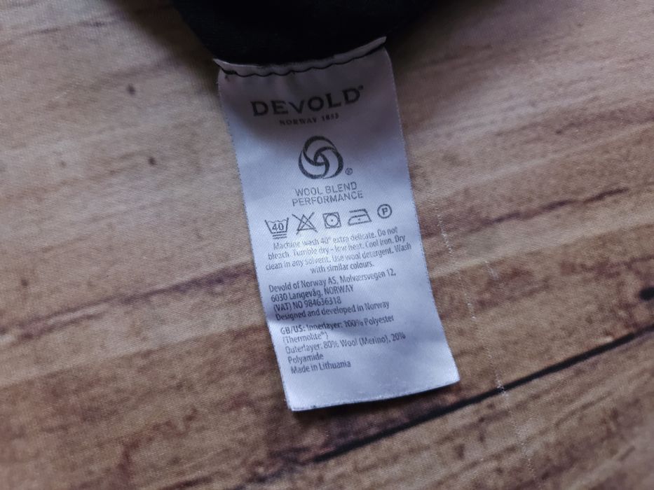 DEVOLD Bluzka Termoaktywna Zip Neck Czarna Damska Wełna Merino r. M