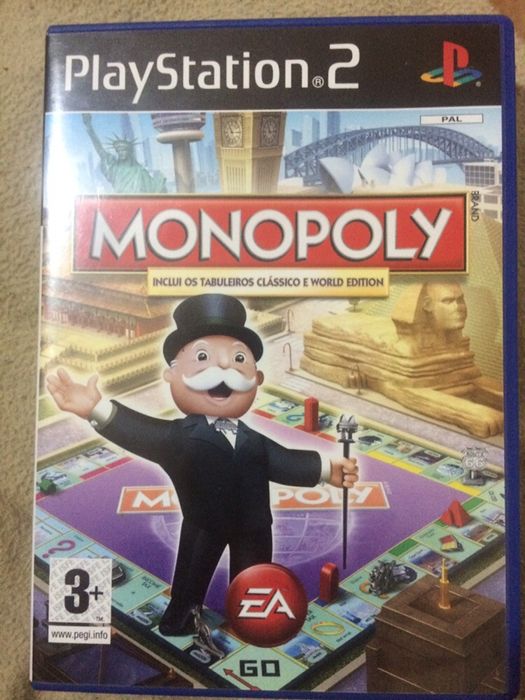 Jogo pS2 Monopoly classic e world edition