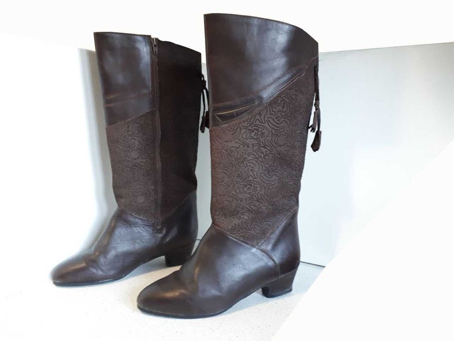 Сапоги женские TEXON зимние высокие натуральная кожа, 38разм, Германия