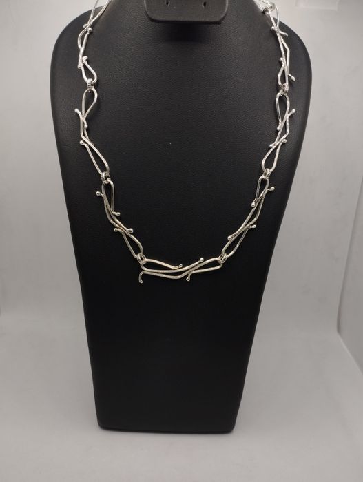 Srebrny naszyjnik, próba 925, długość 38 cm