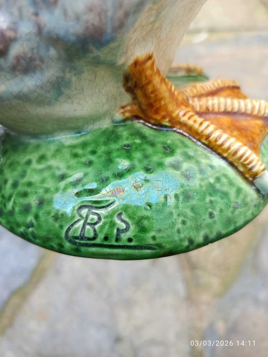 Jarro Rafael Bordalo Pinheiro Centenário 38 cm Assinado