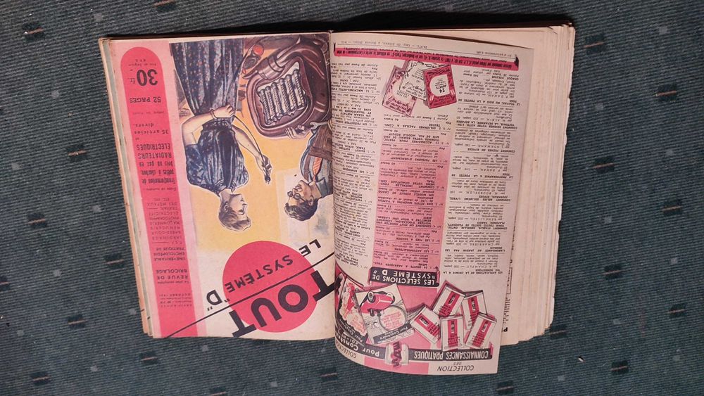 12 Revistas antigas de Bricolage TOUT LE SYSTEME "D" - 1951