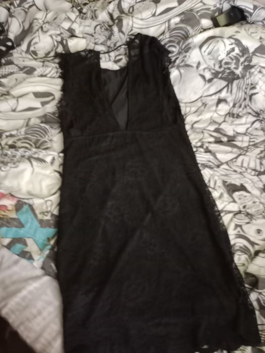 Сукня чорна кружевна