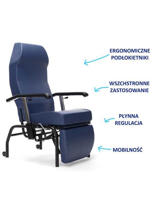 NORMANDIE fotel geriatryczny