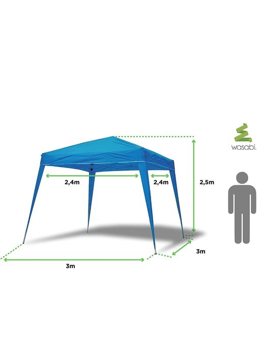Tenda Azul paddock abertura rápida