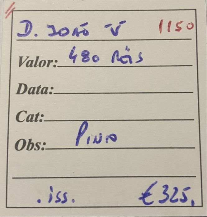 Moeda 1150 - D.JOAO V Pinto 1725