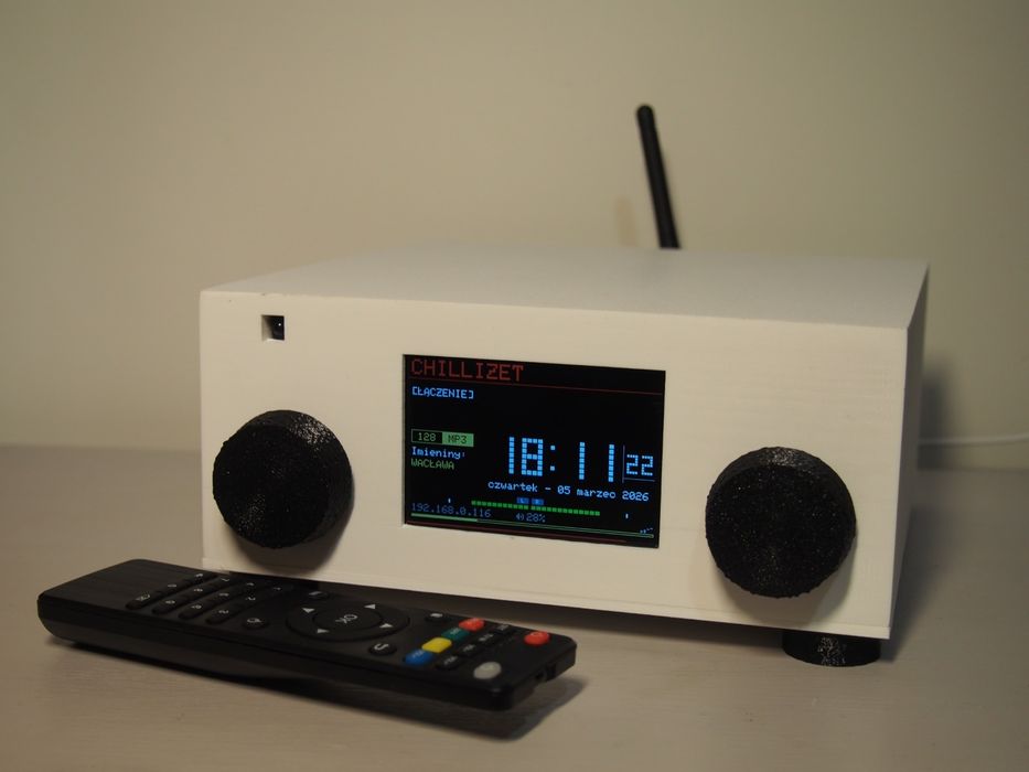 Radio Internetowe 3,5 " ESP 32 YoRadio *PILOT* USB-C