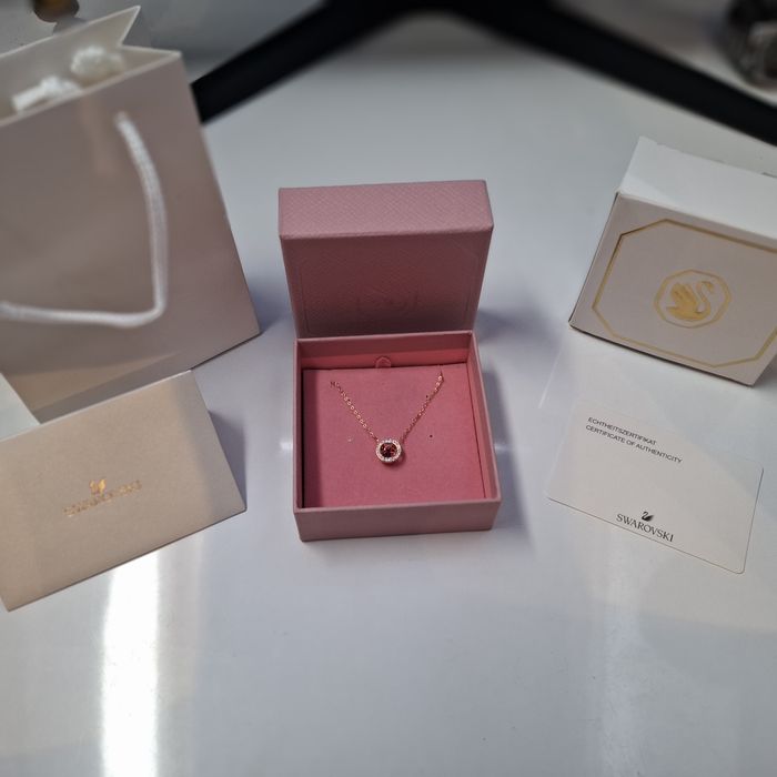 Naszyjnik swarovski Una Szlif róż