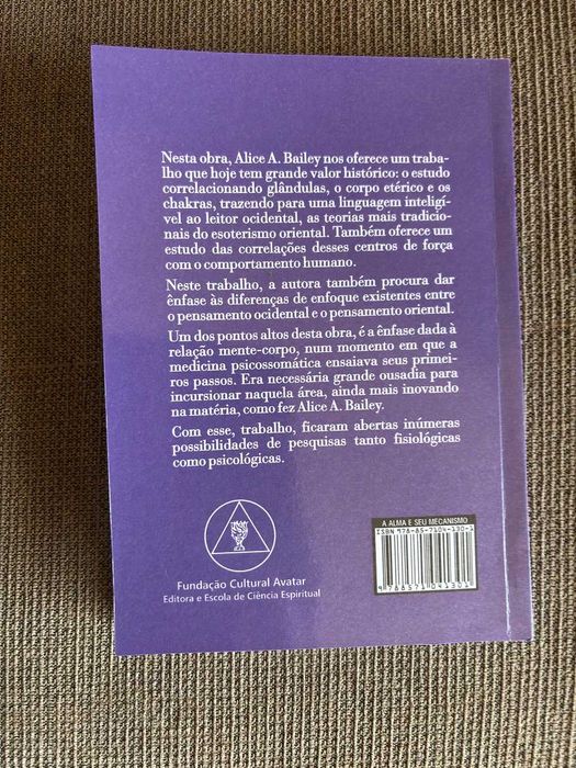 Livro de Alice Bailey A Alma e o Seu Mecanismo