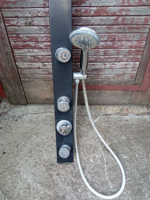 panel prysznicowy czarny