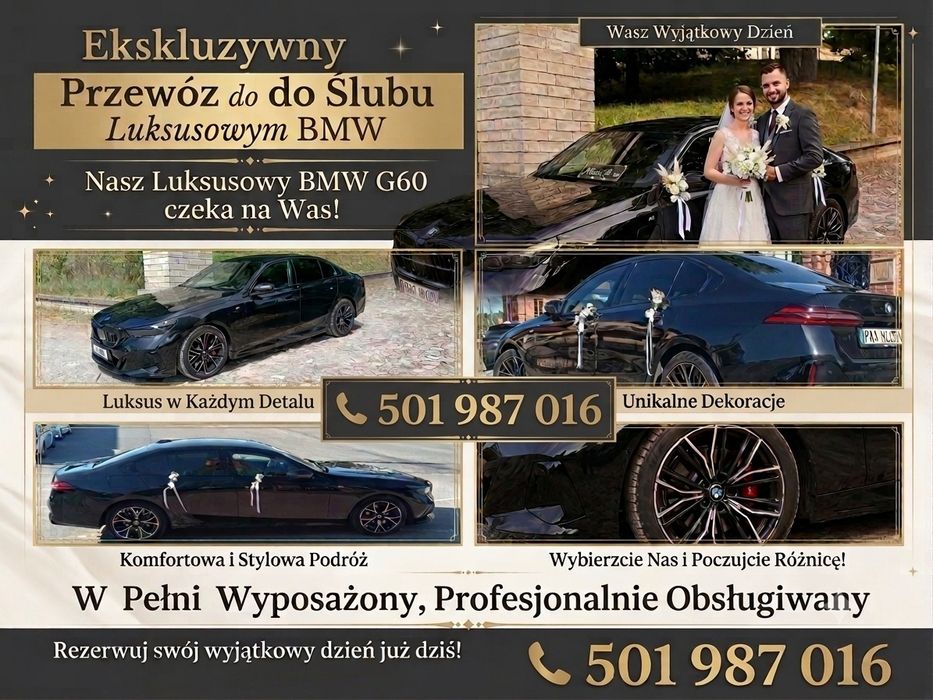 BMW samochód do ślubu warszawa i okolice
